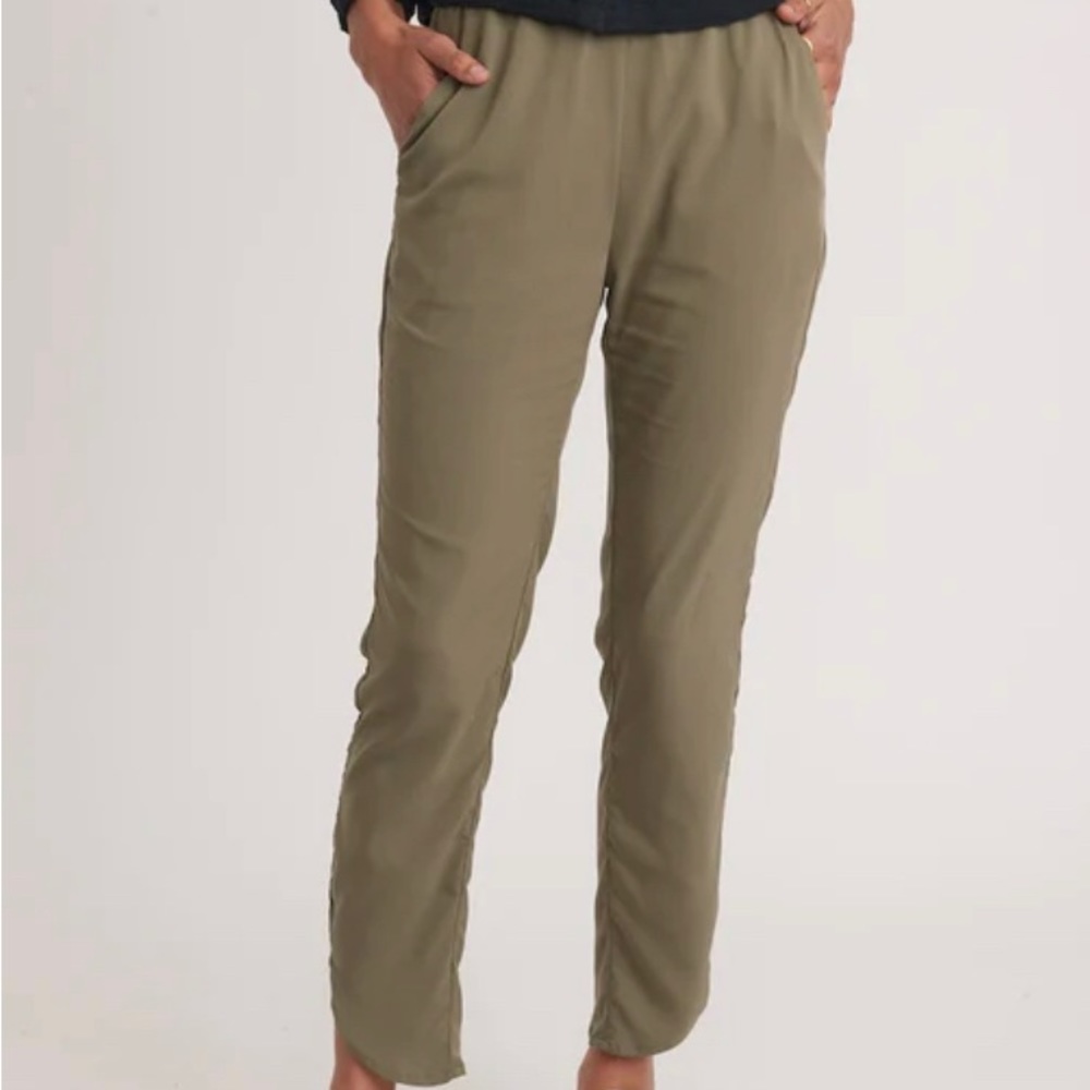 Marine Layer NWT Re-Spun Allison Pant in Dusty Olive, Medium